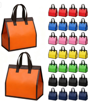 Sac isotherme jetable non tissé personnalisable avec logo pour café, gâteaux, desserts et plats à emporter