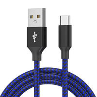 Câble de charge USB C 1m 2m 3m en nylon tressé, câble de charge rapide pour Samsung, charge rapide de type C