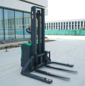 3m・3.5mの自己昇降高さを備えたカスタマイズされた非標準ワイドレッグ歩行者用電動パレットスタッカー - Product Image 1