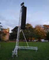 Torre de Elevación de Alta Resistencia de Aluminio para Altavoces Line Array, para Eventos en Vivo, Sistemas de Audio para Conciertos al Aire Libre