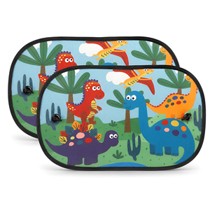 Car Side <b>Window</b> <b>Shade</b> Custom Printed Nylon Mesh Retractable Sunscreen UV <b>Shade</b> - Product Image 2