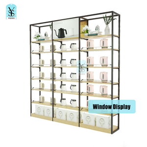 Estantes de Exhibición de Ventana para Minoristas de Una Cara, Modernos, de Acero y MDF, Resistentes, Fáciles de Instalar, para Tiendas de Artículos para el Hogar, por Shunying - Product Image 2