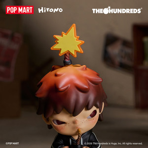 Figurine authentique POP MART Hirono the Hun <span class=keywords><strong>Dreds</strong></span> Collab Figure, carte suspendue, figurine en PVC, décorations de bureau, figurines d'action Hirono - Product Image 5