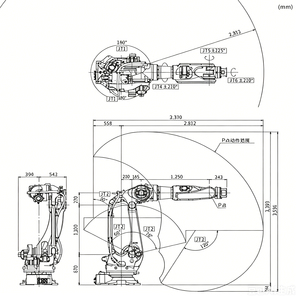 Robot de Uso General de 6 Ejes BX300L, Carga Útil de 300 kg, Alcance Máximo de 2812 mm, Manipulación de Materiales, Soldadura por Puntos, Agarre - Product Image 6