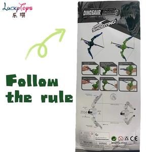 Nouveau design de jouet dinosaure avec arc et flèche pour enfants, jeu <span class=keywords><strong>complet</strong></span> de cibles de tir en plein air, jeux amusants pour les enfants, vente en gros - Product Image 5