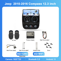 Meihua sistem navigasi otomatis Android, untuk Jeep Compass 2010-2016 Stereo terpasang di dasbor Multimedia untuk pemutar DVD dengan Carplay