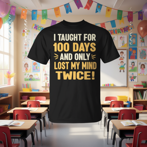 T-shirt pour enseignant « 100 jours d'école », chemise de célébration du 100e jour - Product Image 3