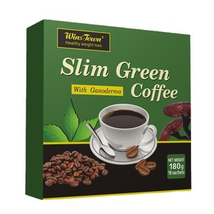 Màu xanh lá cây Arabica ngay lập tức cà phê gia vị & các loại thảo mộc hương vị trung tính 180g hộp hữu cơ chứng nhận giảm béo cà phê giảm cân cấp thực phẩm - Product Image 1