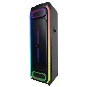 Altavoz Recargable Doble <span class=keywords><strong>de</strong></span> 12 Pulgadas y 150W con Micrófonos Inalámbricos y Luces LED RGB <span class=keywords><strong>para</strong></span> Fiestas al Aire Libre, Gran Venta - Product Image 2