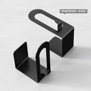 No Drill Pot Lid Rack Thickened Carbon Steel Wall Mounted Kitchen Storage Rack Heavy Duty L Size Round Shape - Product Image 4