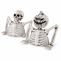 Décoration de squelette lumineuse pour Halloween, idéale pour les fêtes dans les maisons hantées, la décoration de table et les fans d'horreur