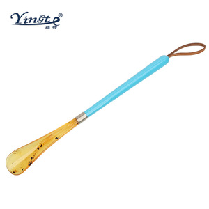 Yinste Shoe <b>Puller</b> Long Handle Plastic Durable Shoe Horn For Pregnant Women And Elderly - Product Image 1