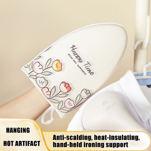 Mini planche à repasser avec motif tulipe, coussin en éponge résistant à la chaleur pour le repassage à la vapeur des vêtements - Product Image 3