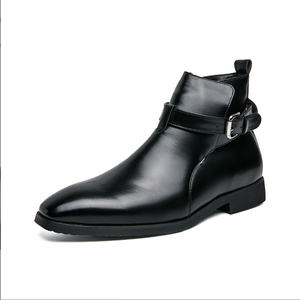 <span class=keywords><strong>Stivaletti</strong></span> Invernali Alti da <span class=keywords><strong>Uomo</strong></span> 2024 alla Caviglia con Tomaia in Pelle e Soletta in Gomma PU Nuovo Arrivo - Product Image 2