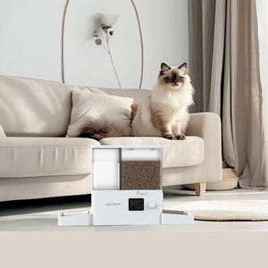 เครื่องให้อาหารสัตว์เลี้ยงอัตโนมัติ CITICITY แบบใช้แบตเตอรี่ เป็นมิตรกับสิ่งแวดล้อม รวมระบบน้ำและอาหารในตัว ควบคุมผ่านแอปพลิเคชัน สำหรับสุนัข - Product Image 3