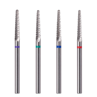 Fraise à ongles professionnelle en carbure de tungstène pour le retrait de gel, nettoyeur d'ongles, lime conique de sécurité pour l'élimination des strass, prise US Jinyi