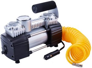 12V Inflador de neumáticos pesados doble cilindro de accionamiento directo bomba de Metal 150PSI compresor con abrazadera y 5M <span class=keywords><strong>aire</strong></span> de extensión - Product Image 5