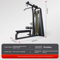 Appareil d'entraînement commercial Lingxi : Machine à câbles croisés pour exercices de tirage haut, de tirage vers l'intérieur/vers l'extérieur des cuisses et équipement anti-oiseaux
