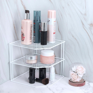 Estante de Almacenamiento de Malla Multifuncional de 3 Niveles, Resistente, para Esquina de Cocina - Product Image 5