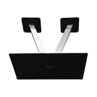 Pied de table personnalisé en acier inoxydable poli, forme rectangulaire en V, pour table basse d'extérieur