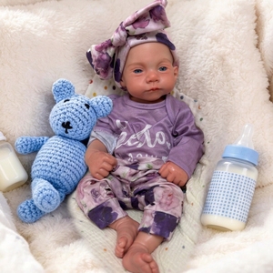 Muñecas Bebé Reborn Realistas, Niña, 18 Pulgadas / 45 CM, Silicona Suave, Juguete de Bebé Recién Nacido, Regalo para Niños Mayores de 3 Años, Futuros Padres - Product Image 6