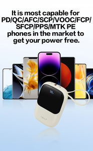Cargador Portátil Inalámbrico Marcan Tipo-C de 10000 mAh, Carga Rápida PD de 22.5 W, Cables Integrados, Pantalla LED, Polímero de Litio - Product Image 3