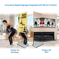 Espejo mágico interactivo inteligente para gimnasio, espejos de fitness de cuerpo entero para ejercicio inteligente con pantalla Lcd