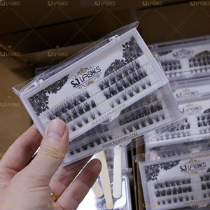 Kit d'extensions de cils en grappes réutilisables effet 3D pré-mappé, volume doux et moelleux, idéal pour les débutants, marque privée - Product Image 2