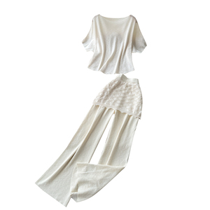 Ensemble élégant 2 pièces pour <span class=keywords><strong>femme</strong></span>, haut et pantalon, vente en gros - Product Image 5