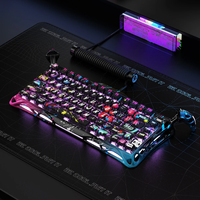 Nouveau clavier filaire de jeu GravaStar Mercury V75 Pro édition spéciale - Neon Graffiti, taux de polling 8 kHz, disposition 75 %, Hot-Swap RGB