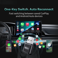 Adaptador Inalámbrico 2 en 1 Carplay Android Auto USB Dongle con Salida de Audio Bluetooth HiFi para Automóvil Venta al por Mayor de Fábrica OEM