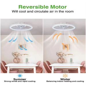 18.9 tối giản trong Quạt trần cấu hình thấp có thể điều chỉnh độ sáng, phù hợp với bất kỳ nội thất, thay đổi nhiệt độ màu vô cấp, màu đen - Product Image 5