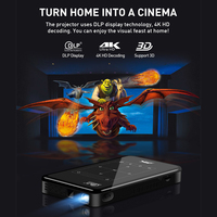 Topleo P09 II 4K Mini Android Proyector LED Proyector de bolsillo de video portátil para exteriores con láser de tiro corto para uso doméstico