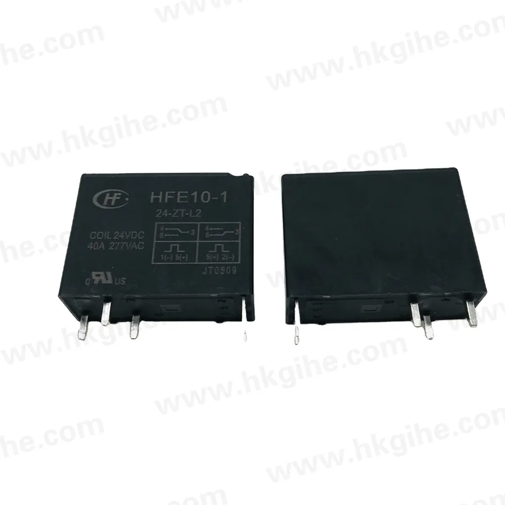 חם למכור לאחזקות ממסר 24VDC 40A מח"ש 6pin HFE10-1-24-ZT-L2 קשר 277 VAC