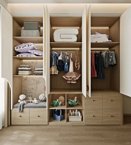 Armoire Moderne Simple pour <span class=keywords><strong>Enfants</strong></span>, Matériaux Écologiques et Sûrs, Grand Rangement pour Chambre d'Enfant - Product Image 4