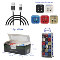 Cable de Carga TPE Negro USB-A a USB-C de 6 pies con Carcasa Metálica, Carga Rápida y Sincronización de Datos para Dispositivos Móviles