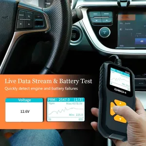 V318 tự động công cụ chẩn đoán xe Scanner OBDII ô tô pin Tester OBD2 xe lỗi mã Detector hỗ trợ nhiều ngôn ngữ - Product Image 6