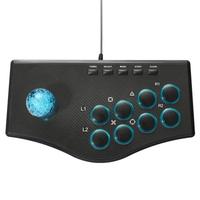 Manette de jeu USB Rocker Arcade avec moteur de vibration, stick de combat arcade, contrôleur de jeu de combat de rue pour PC Android