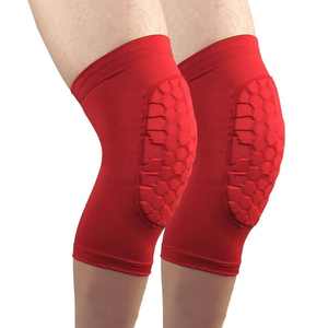 OEM Custom Logo Honeycomb Anti-Collision Breathable Non-<b>Slip</b> <b>Nylon</b> Cotton Pull-On Football Basketball Knee Pads Spring - Product Image 2