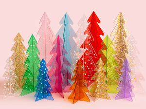 Láminas de Acrílico Fundido Brillante Rosa Bebé de 1/8\" Bridgevia, 1040x620 mm, Láminas de Plástico con Purpurina Rosa para Corte Láser, Manualidades Navideñas - Product Image 6