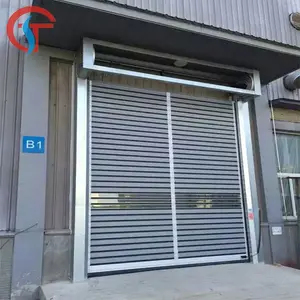 Warehouse Hard Metal Fast Speed Spiral Door Aluminum Industrial CE Graphic Design Rolling Doors Exterior Automatic Villa CN GUA