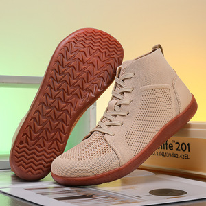 Chaussures de randonnée en mesh pour hommes, bout rond, semelle extérieure en caoutchouc, semelle intermédiaire en EVA, antidérapantes, respirantes, légères, flexibles, toutes saisons, pour la marche en plein air - Product Image 3
