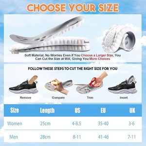 Suelas 4D Cloud-Like Comfort para hombres-Plantillas acolchadas de espuma viscoelástica suave - Product Image 2