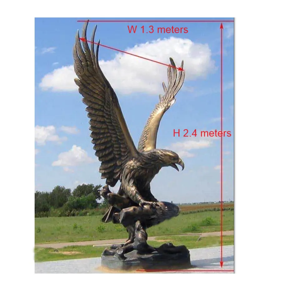 베스트 셀러 대형 판매 독수리 청동 동상