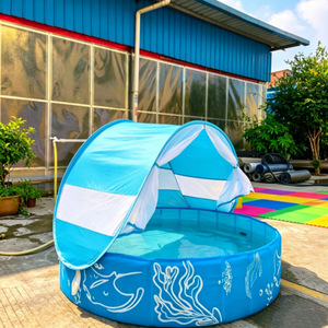 <span class=keywords><strong>Piscine</strong></span> pliable avec parasol, <span class=keywords><strong>piscine</strong></span> portable <span class=keywords><strong>pour</strong></span> enfants, <span class=keywords><strong>piscine</strong></span> de jeu aquatique, <span class=keywords><strong>piscine</strong></span>-tente de plage - Product Image 4