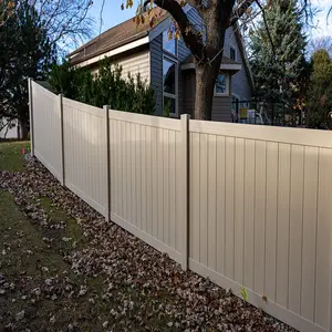 einfach zu montierende garten-gebäude im freien 8 ft vinyl pvc zaunplatten privatsphäre zaun für pool