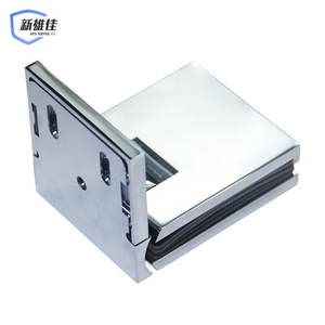 Xin Xiong Jia 90 Degree Glass Door <b>Clip</b> Stainless Steel Brushed Surface For Bathroom Shower Room Partition - Product Image 1
