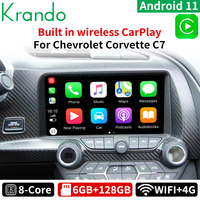 Autoradio GPS Android 13 pour Chevrolet Corvette C7 2013-2019, écran tactile HD 9,3 pouces, CarPlay, Auto DSP, 4G WiFi