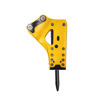 Martillo Rompedor Hidráulico Triangular para Excavadora, Tipo Lateral, para Mini Excavadora U17-5/JCB 16C-1, para Demolición a Nivel del Suelo