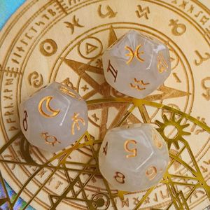 Bán Buôn 3Pcs Đá Quý 12 Hai Mặt Chiêm Tinh Bói Toán Tùy Chỉnh Chiêm Tinh Học Xúc Xắc Cho Chòm Sao Tarot Thẻ Trò Chơi Phụ Kiện - Product Image 4